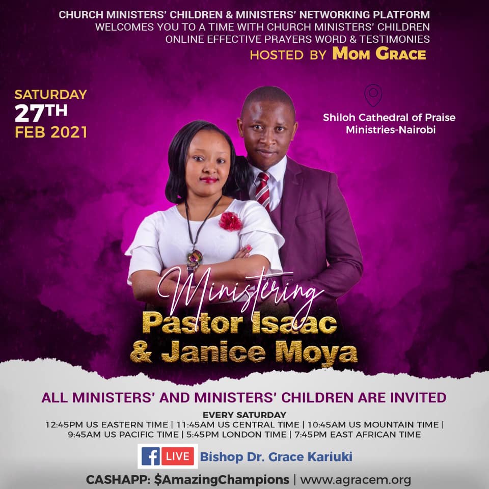 Weekly Telecast on 27th Feb 2021 : Guests – Pastor Isaac and Janice Moya