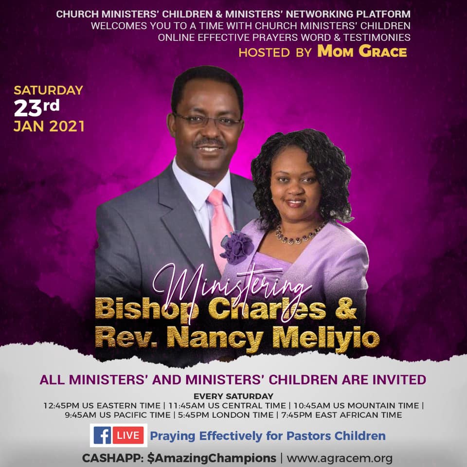 Weekly Telecast on 23rd Jan 2021 : Guests – Bishop Charles & Rev. Nancy Meliyio