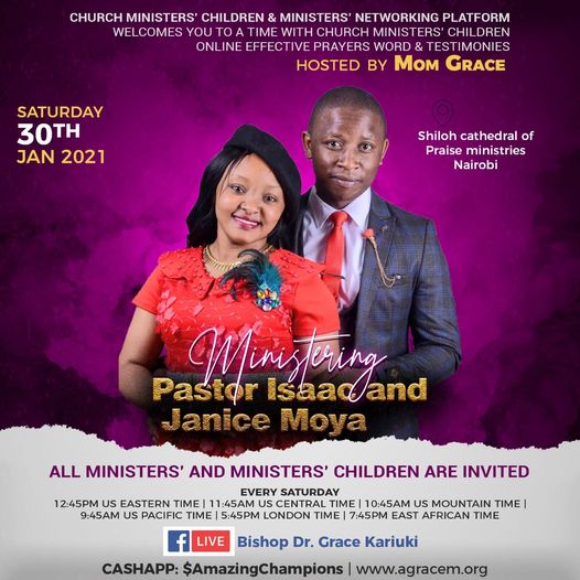 Weekly Telecast on 30th Jan 2021 : Guests – Pastor Isaac & Janice Moya