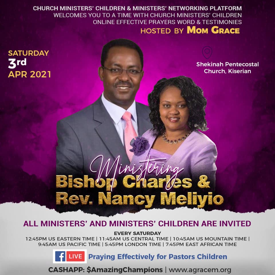 Weekly Telecast on 3rd April 2021 : Guests – Bishop Charles & Rev. Nancy Meliyio