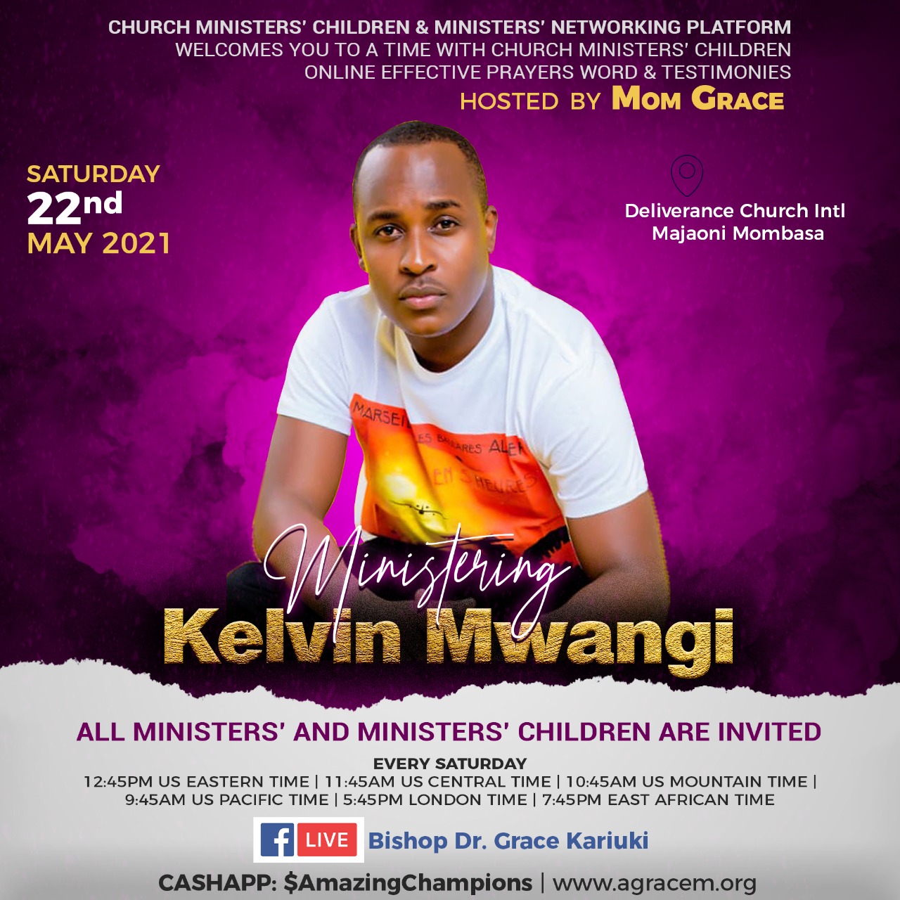 Weekly Telecast on 22nd May 2021 : Guest – Kelvin Mwangi