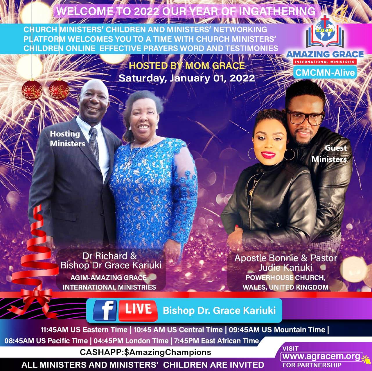 Weekly Telecast on 1st January 2022 : Guests – Apostle Bonnie and Pastor Judie Kariuki