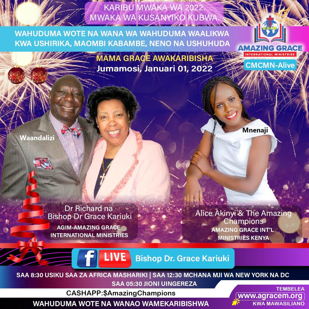 Weekly Telecast on 1st January 2022 : Guests – Alice Akinyi and the Amazing Champions